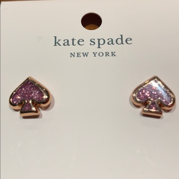 πKate Spade New York Glitter Enamel Stud Earrings - Picture 5 of 5